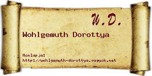 Wohlgemuth Dorottya névjegykártya