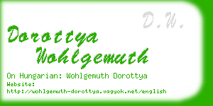 dorottya wohlgemuth business card